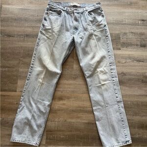 Vintage Levis Jeans Mens 36x34 Blue 505 Light Dirty Washed Out Faded Workwear